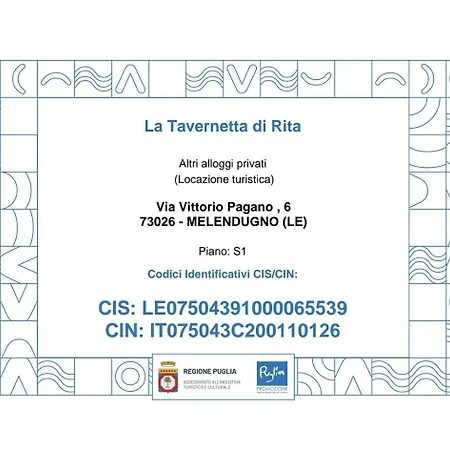 La Tavernetta Di Rita * Melendugno